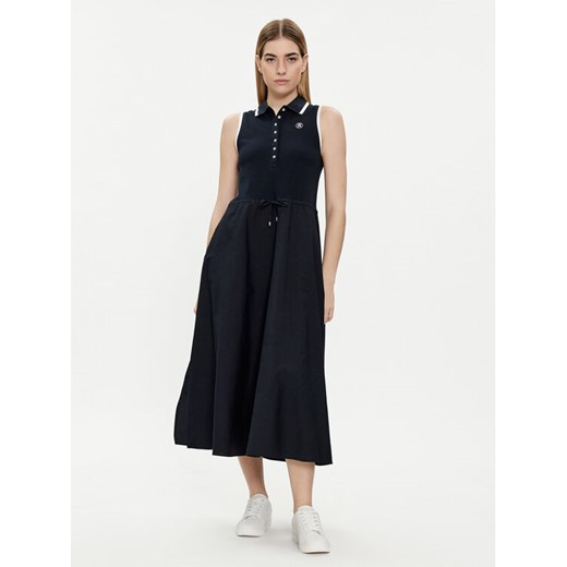 Tommy Hilfiger Sukienka letnia WW0WW41272 Granatowy Regular Fit ze sklepu MODIVO w kategorii Sukienki - zdjęcie 182601089