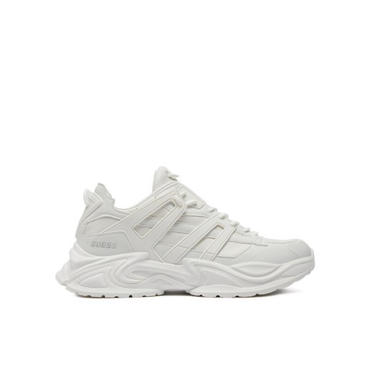 Guess Sneakersy Belluno Low FMTBEL ELE12 Biały ze sklepu MODIVO w kategorii Buty sportowe męskie - zdjęcie 182601095