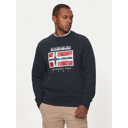 Napapijri Bluza NP0A4IBH Czarny Relaxed Fit ze sklepu MODIVO w kategorii Bluzy męskie - zdjęcie 182601176