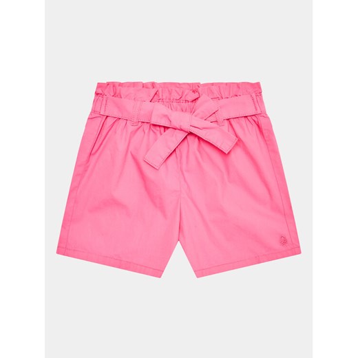 United Colors Of Benetton Szorty rowerowe 4AC7G9016 Różowy Regular Fit ze sklepu MODIVO w kategorii Spodenki dziewczęce - zdjęcie 182601217