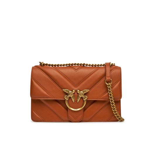 PINKO Torebka Love One Classic Light Dc 104549 A26Z Brązowy ze sklepu MODIVO w kategorii Kopertówki - zdjęcie 182601225