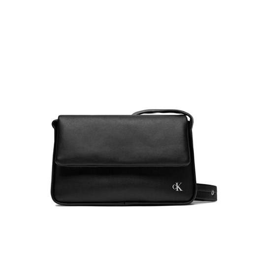Calvin Klein Jeans Torebka Block Flap Shoulderbag25 Pu K60K611467 Czarny ze sklepu MODIVO w kategorii Listonoszki - zdjęcie 182601236