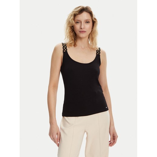 Morgan Top 251-DOUBI Czarny Slim Fit ze sklepu MODIVO w kategorii Bluzki damskie - zdjęcie 182601325