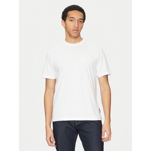Just Cavalli T-Shirt 78OAHT01 Biały Regular Fit ze sklepu MODIVO w kategorii T-shirty męskie - zdjęcie 182601388