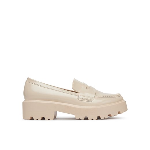 DeeZee Loafersy LE601-2 Beżowy ze sklepu MODIVO w kategorii Półbuty damskie - zdjęcie 182601389