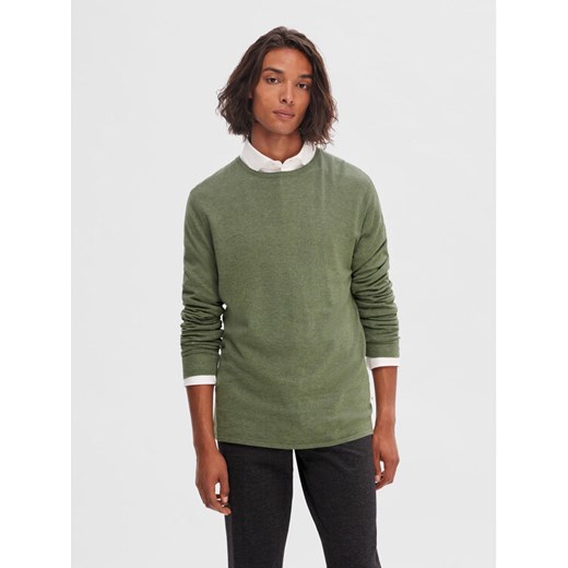 Selected Homme Sweter 16079774 Zielony Regular Fit ze sklepu MODIVO w kategorii Swetry męskie - zdjęcie 182601399