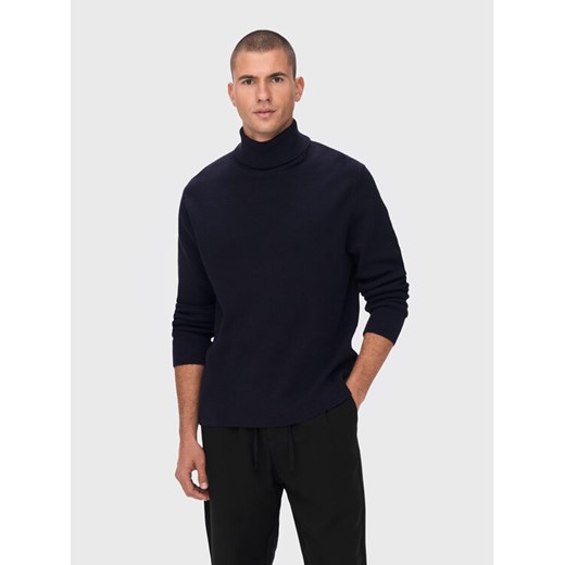 Only & Sons Golf Phil 22023202 Granatowy Regular Fit ze sklepu MODIVO w kategorii Swetry męskie - zdjęcie 182601469