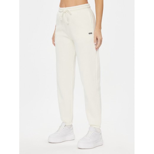 Vans Spodnie dresowe Comfycush Relaxed Sweatpant VN0A7ROXFS81 Écru Relaxed Fit ze sklepu MODIVO w kategorii Spodnie damskie - zdjęcie 182601527