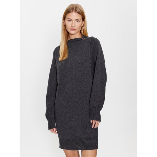 Liu Jo Sweter CF3049 MA62E Szary Regular Fit ze sklepu MODIVO w kategorii Swetry damskie - zdjęcie 182601548