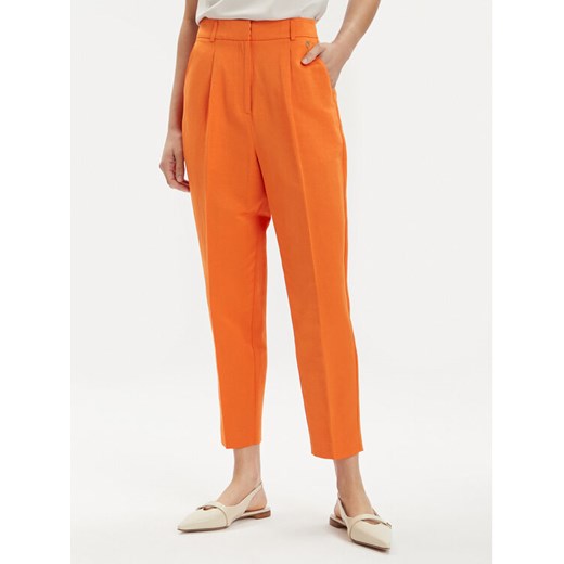 Tamaris Apparel Chinosy Comiso TAW0501 Pomarańczowy Regular Fit ze sklepu MODIVO w kategorii Spodnie damskie - zdjęcie 182601676