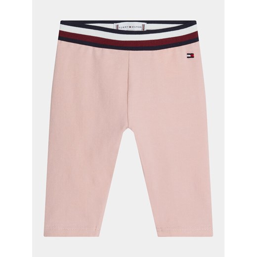 Tommy Hilfiger Legginsy KN0KN01948 Różowy Slim Fit ze sklepu MODIVO w kategorii Legginsy niemowlęce - zdjęcie 182601776