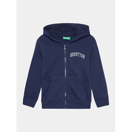 United Colors Of Benetton Bluza 3J68G5023 Granatowy Regular Fit ze sklepu MODIVO w kategorii Bluzy chłopięce - zdjęcie 182601848