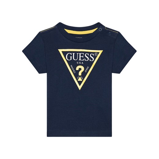 Guess T-Shirt N73I55 K8HM0 Granatowy Regular Fit ze sklepu MODIVO w kategorii T-shirty chłopięce - zdjęcie 182601888