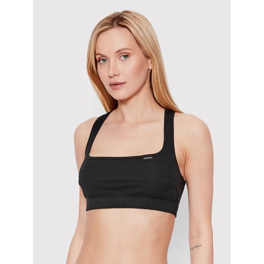 Chantelle Biustonosz top Cotton Comfort C15P10 Czarny ze sklepu MODIVO w kategorii Biustonosze - zdjęcie 182601916