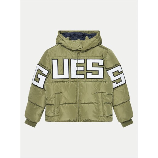Guess Kurtka puchowa L4BL04 WB240 Zielony Regular Fit ze sklepu MODIVO w kategorii Kurtki chłopięce - zdjęcie 182602026