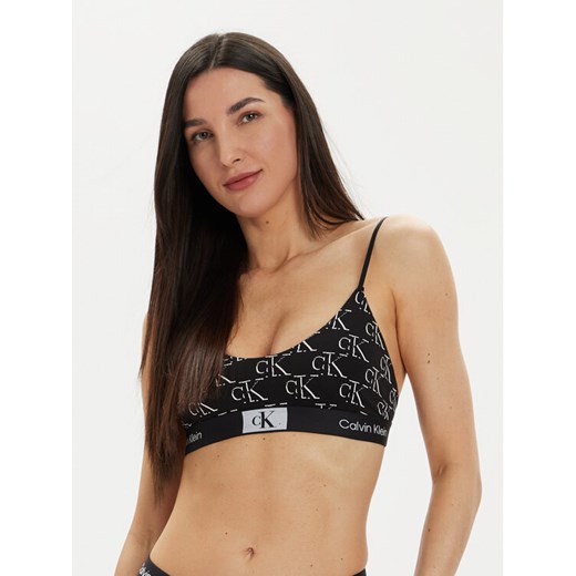 Calvin Klein Underwear Biustonosz top 000QF7216E Czarny ze sklepu MODIVO w kategorii Biustonosze - zdjęcie 182602058
