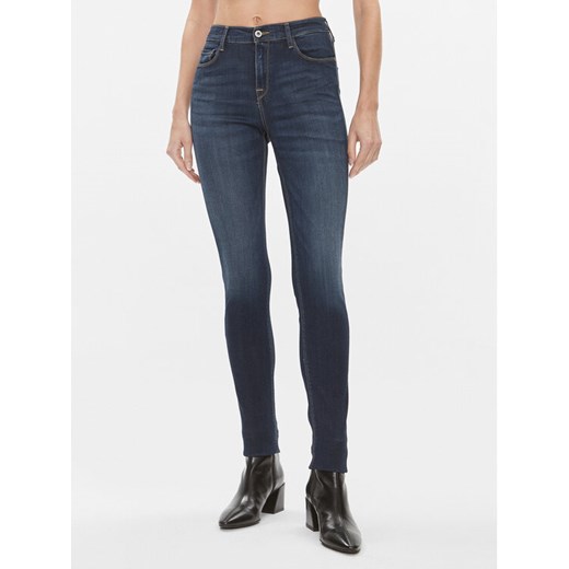 Please Jeansy P8159MRSP3 Granatowy Skinny Fit ze sklepu MODIVO w kategorii Jeansy damskie - zdjęcie 182602076