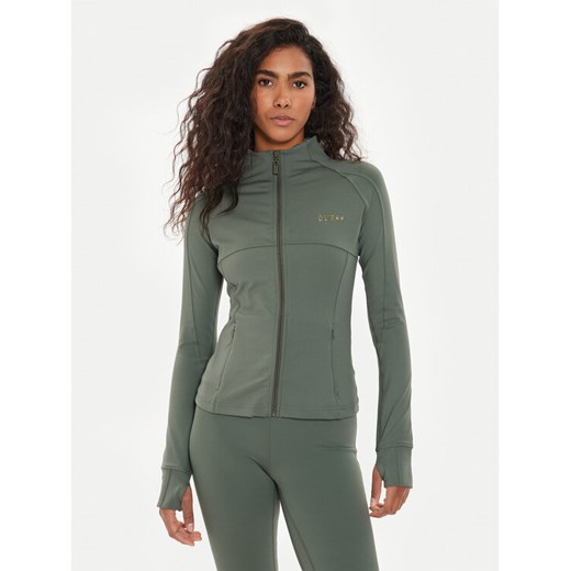 Guess Bluza Marika V4YP12 KCD02 Zielony Slim Fit ze sklepu MODIVO w kategorii Bluzy damskie - zdjęcie 182602126