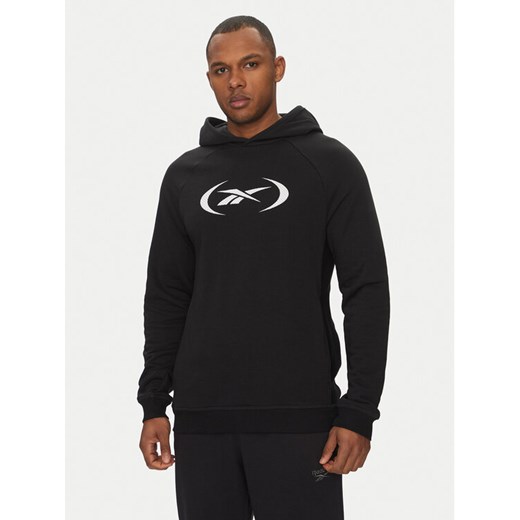 Reebok Bluza 100214852 Czarny Regular Fit ze sklepu MODIVO w kategorii Bluzy męskie - zdjęcie 182602136