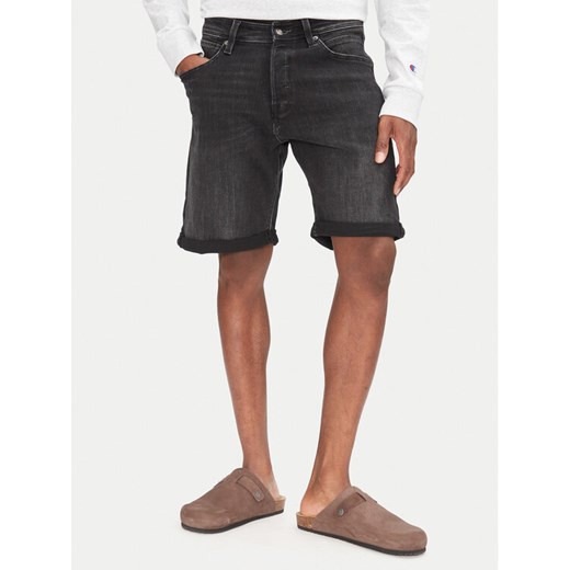 Jack&Jones Szorty jeansowe Rick 12269608 Czarny Regular Fit ze sklepu MODIVO w kategorii Spodenki męskie - zdjęcie 182602255