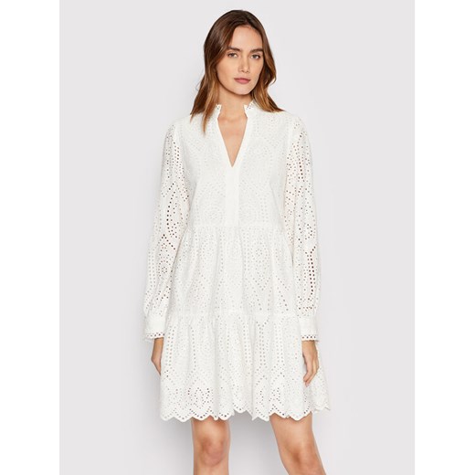 YAS Sukienka codzienna Holi 26027162 Biały Relaxed Fit ze sklepu MODIVO w kategorii Sukienki - zdjęcie 182602257