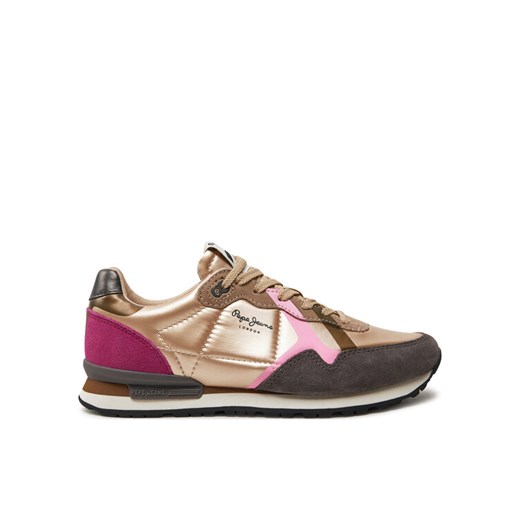 Pepe Jeans Sneakersy PLS40021 Beżowy ze sklepu MODIVO w kategorii Buty sportowe damskie - zdjęcie 182602318