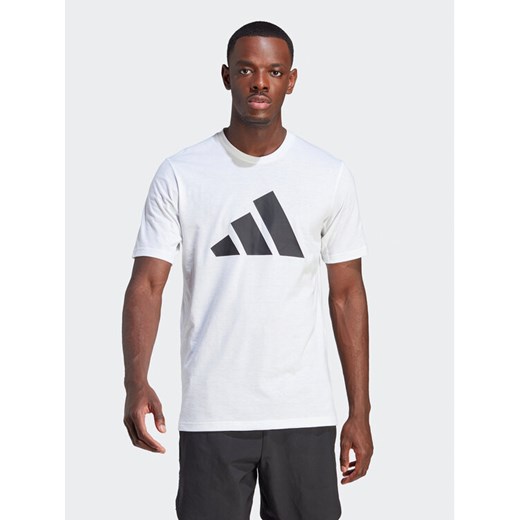 adidas T-Shirt Train Essentials Feelready Logo Training IM4373 Biały Regular Fit ze sklepu MODIVO w kategorii T-shirty męskie - zdjęcie 182602335