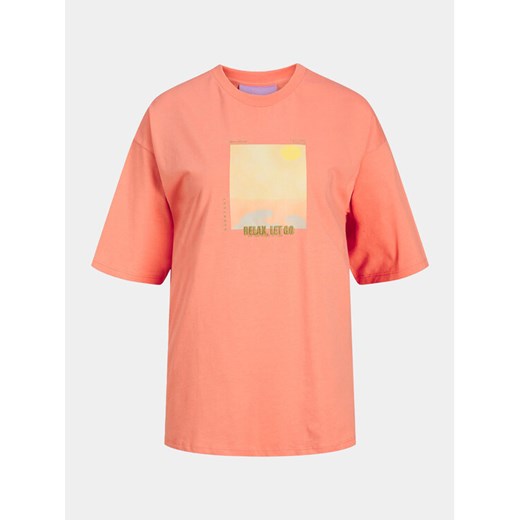 JJXX T-Shirt Paige 12252311 Różowy Regular Fit ze sklepu MODIVO w kategorii Bluzki damskie - zdjęcie 182602386