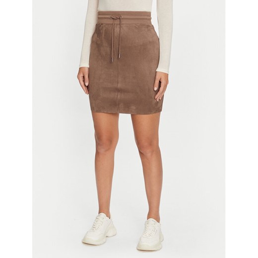 Guess Spódnica mini Tamara W2BD47 KAUJ2 Brązowy Slim Fit ze sklepu MODIVO w kategorii Spódnice - zdjęcie 182602395