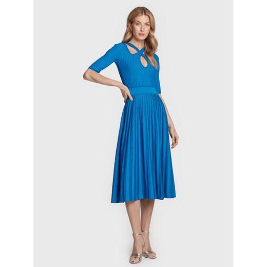 Pinko Sukienka codzienna Bitter 100413 A0L0 Niebieski Slim Fit ze sklepu MODIVO w kategorii Sukienki - zdjęcie 182602418