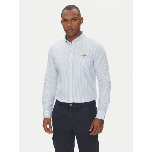 Aeronautica Militare Koszula 251CA1277CT3532 Biały Regular Fit ze sklepu MODIVO w kategorii Koszule męskie - zdjęcie 182602426