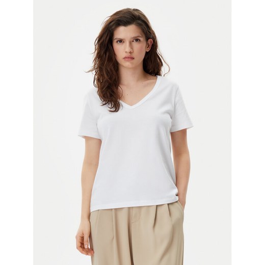 Gap T-Shirt 740140-02 Biały Regular Fit ze sklepu MODIVO w kategorii Bluzki damskie - zdjęcie 182602505