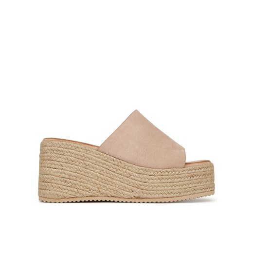 DeeZee Klapki LE601-113 Beżowy ze sklepu MODIVO w kategorii Espadryle damskie - zdjęcie 182602519