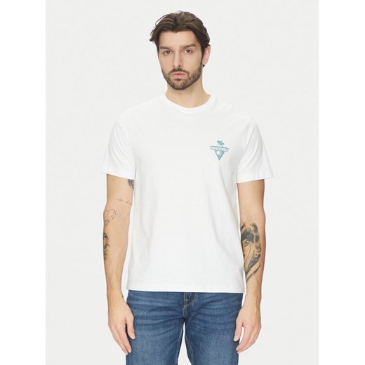 Guess Jeans T-Shirt M5GI55 K8FQ4 Biały Regular Fit ze sklepu MODIVO w kategorii T-shirty męskie - zdjęcie 182602538