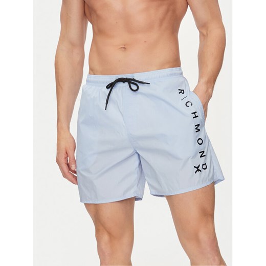 Richmond X Szorty kąpielowe Frecia UMP24184CO Niebieski Regular Fit ze sklepu MODIVO w kategorii Kąpielówki - zdjęcie 182602616