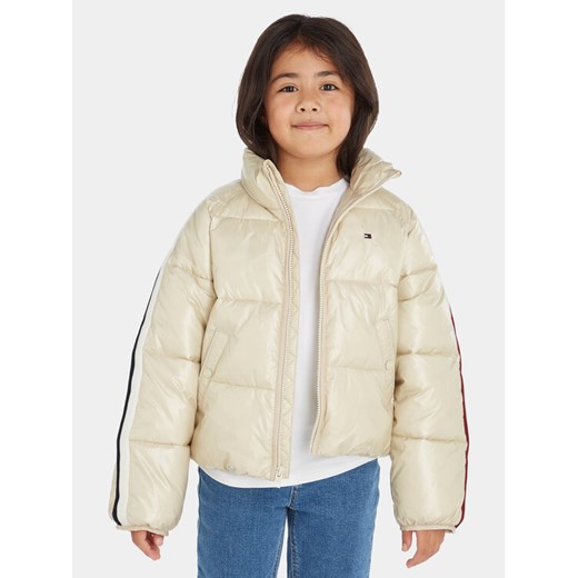 Tommy Hilfiger Kurtka zimowa KG0KG07656 D Beżowy Regular Fit ze sklepu MODIVO w kategorii Kurtki dziewczęce - zdjęcie 182602675