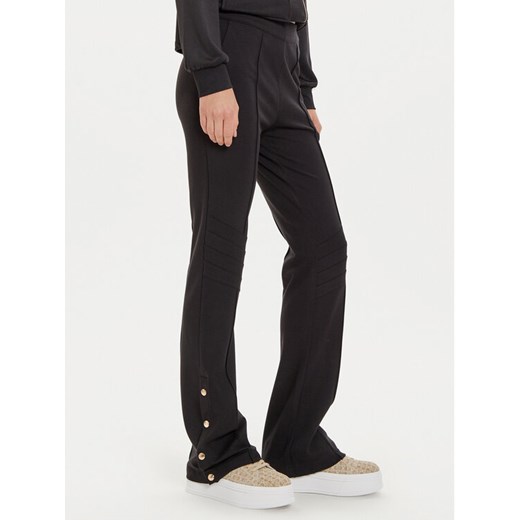Liu Jo Sport Spodnie materiałowe TF4027 JS182 Czarny Regular Fit ze sklepu MODIVO w kategorii Spodnie damskie - zdjęcie 182602759