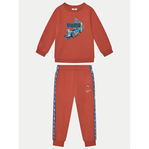 Puma Dres Hot Wheels 630073 Czerwony Regular Fit ze sklepu MODIVO w kategorii Dresy dla niemowlaka - zdjęcie 182602765