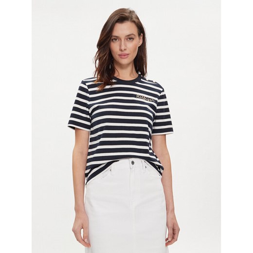 Tommy Hilfiger T-Shirt Gold Button WW0WW41211 Granatowy Regular Fit Tommy Hilfiger XS MODIVO