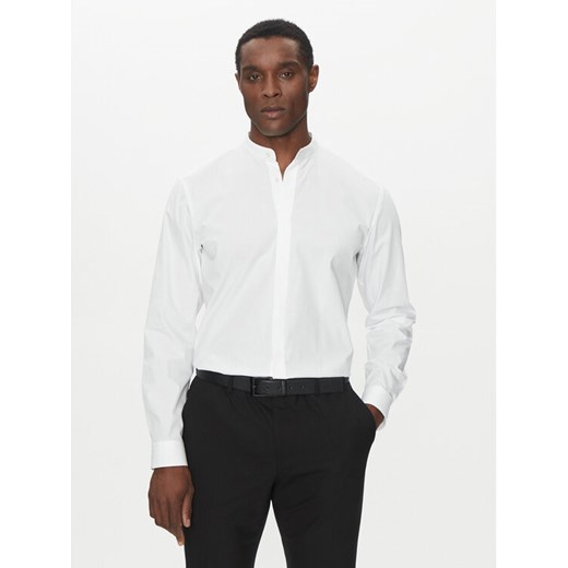 HUGO Koszula Kaleb 50539772 Biały Slim Fit ze sklepu MODIVO w kategorii Koszule męskie - zdjęcie 182602799