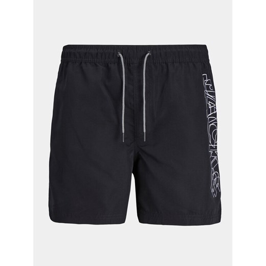 Jack&Jones Junior Szorty kąpielowe Fiji 12253748 Czarny Regular Fit ze sklepu MODIVO w kategorii Kąpielówki chłopięce - zdjęcie 182602805