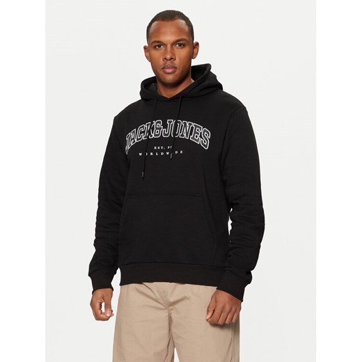 Jack&Jones Bluza 12256521 Czarny Relaxed Fit ze sklepu MODIVO w kategorii Bluzy męskie - zdjęcie 182602849