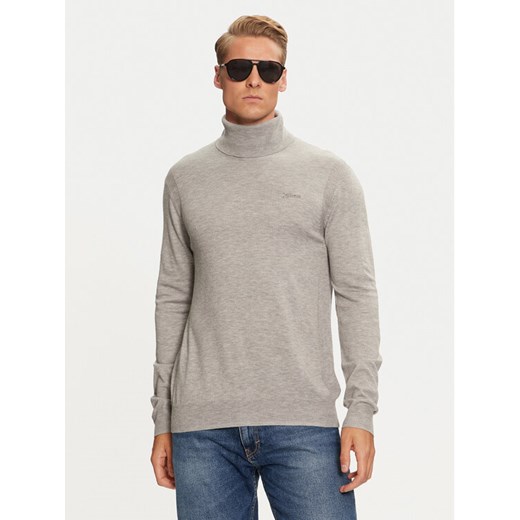Guess Golf Ebenezer M4BR05 Z3H82 Szary Regular Fit ze sklepu MODIVO w kategorii Swetry męskie - zdjęcie 182602866