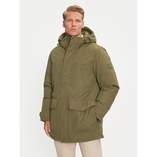 Tommy Hilfiger Kurtka puchowa Rockie MW0MW36595 Khaki Regular Fit ze sklepu MODIVO w kategorii Kurtki męskie - zdjęcie 182602878