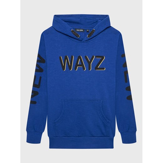 Blue Seven Bluza 670192 Granatowy Regular Fit ze sklepu MODIVO w kategorii Bluzy chłopięce - zdjęcie 182602937