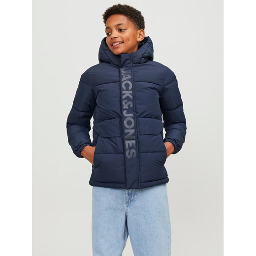Jack&Jones Junior Kurtka zimowa 12246122 Granatowy Regular Fit ze sklepu MODIVO w kategorii Kurtki chłopięce - zdjęcie 182602947