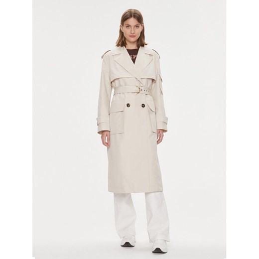 Pinko Trencz Titano 103087 A1MC Beżowy Regular Fit ze sklepu MODIVO w kategorii Płaszcze damskie - zdjęcie 182602978