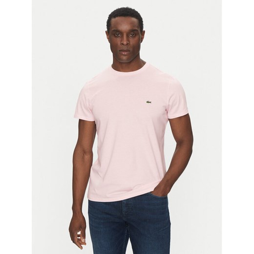 Lacoste T-Shirt TH6709 Różowy Regular Fit Lacoste 7 MODIVO
