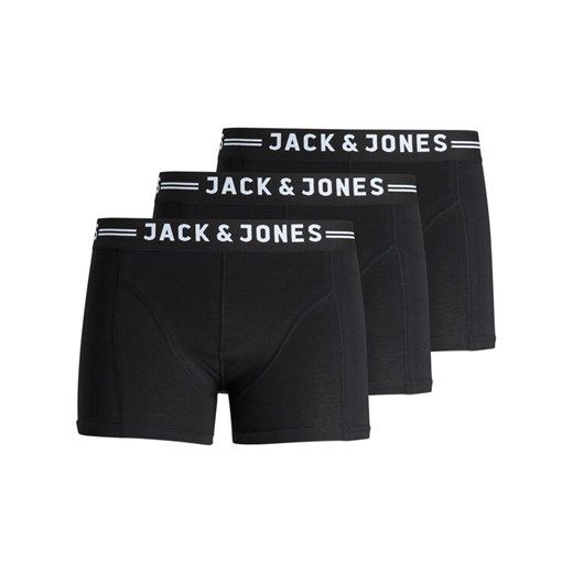 Jack&Jones Komplet 3 par bokserek Sense 12081832 Czarny ze sklepu MODIVO w kategorii Majtki męskie - zdjęcie 182603047