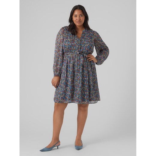 Vero Moda Curve Sukienka codzienna Mabby 10297221 Kolorowy Regular Fit ze sklepu MODIVO w kategorii Sukienki - zdjęcie 182603088